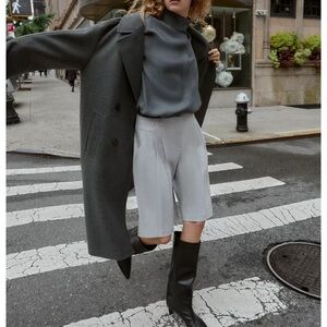 ZARA PLEATED LONG SHORTS